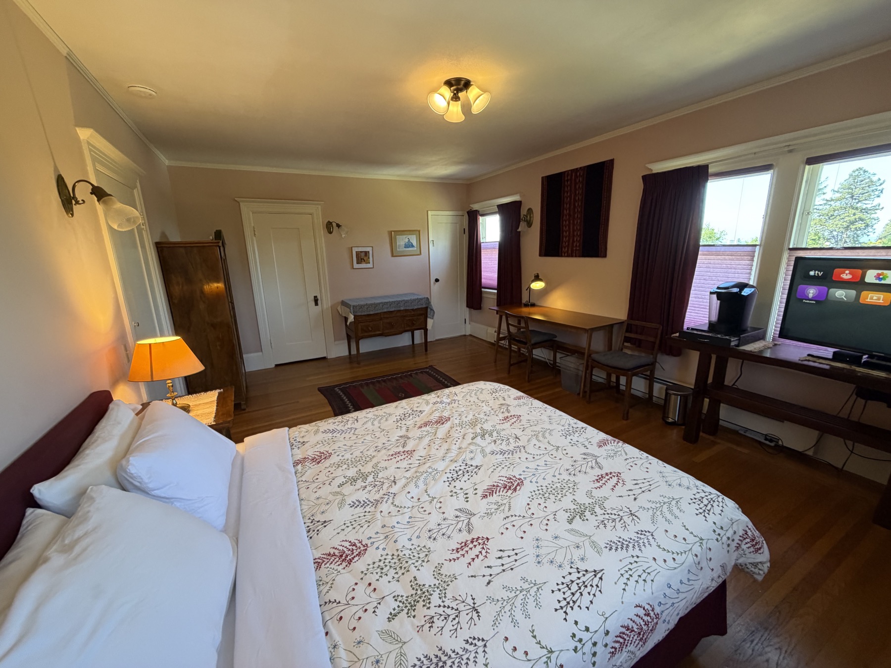 West bedroom from bed showing full room