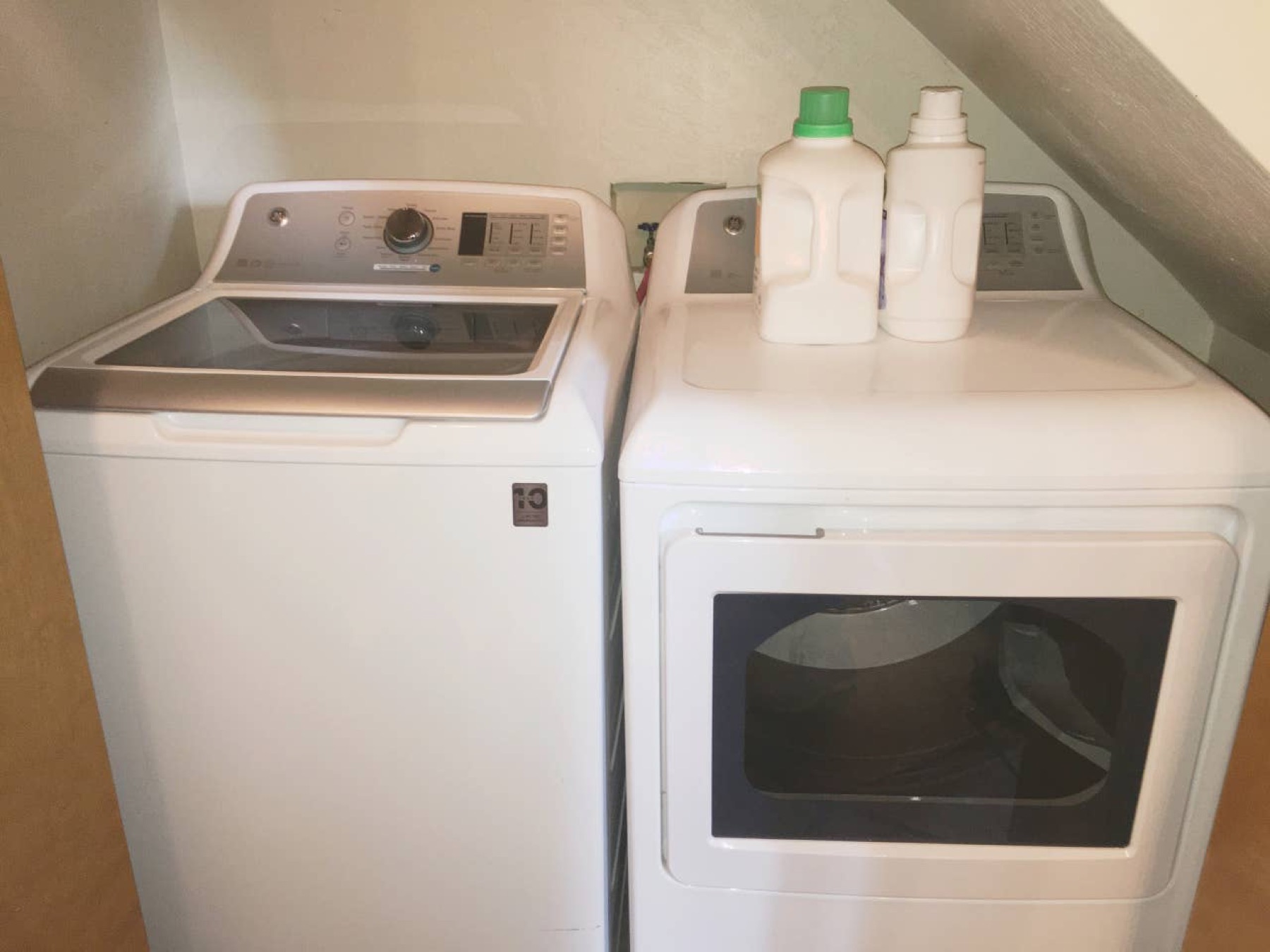 Full-size washer and dryer for in-home laundry